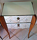 old french mirrored bedside table